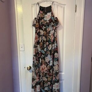 iZ Buyer sleeveless flower Maxi dress - L
